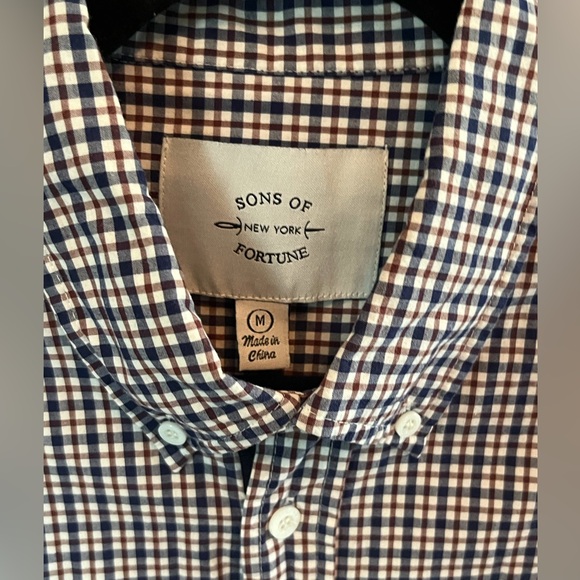 Sons of New York Fortune Long sleeve button down, size medium - Picture 2 of 7